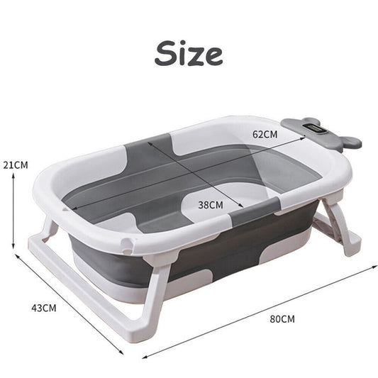 Portable Baby Bathtub | Thermal, Foldable & Cushioned for Toddlers