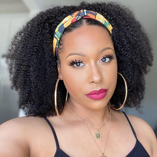 Afro Wig with Small Curls | Fluffy Twist Style, Natural Look