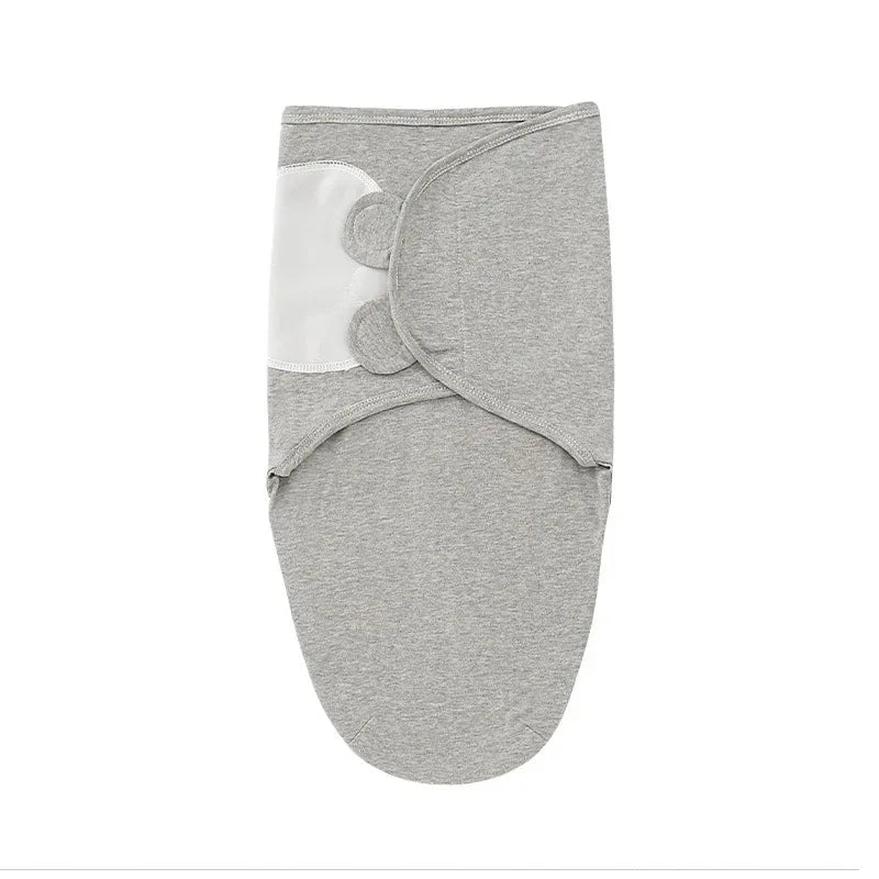 Muslin Cotton Newborn Swaddle Set – Adjustable Sleeping Bag & Hat for Infants (0-6M)