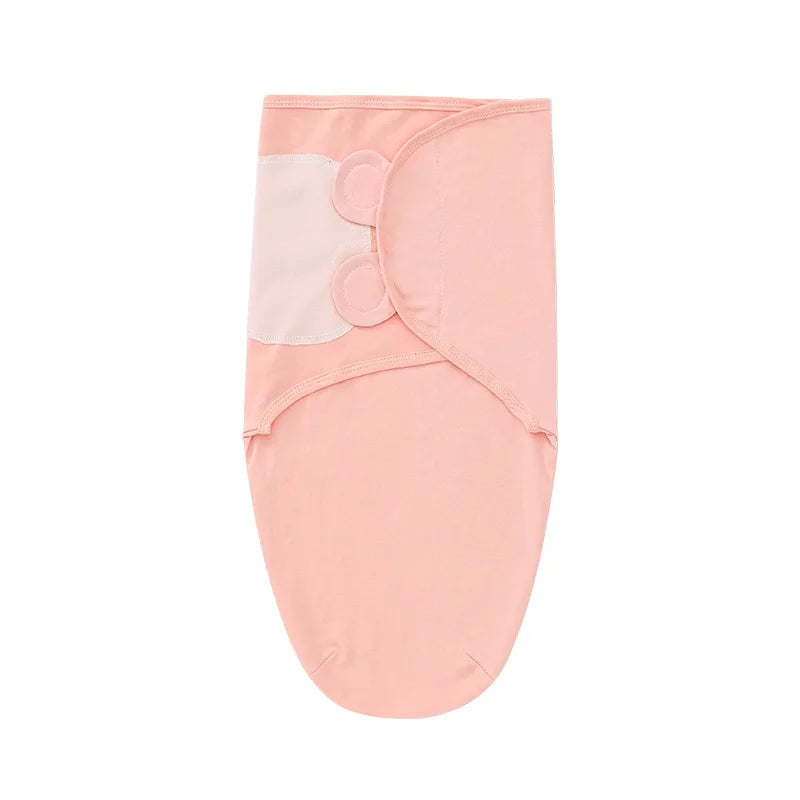 Muslin Cotton Newborn Swaddle Set – Adjustable Sleeping Bag & Hat for Infants (0-6M)