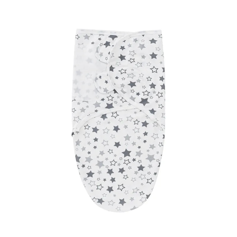 Muslin Cotton Newborn Swaddle Set – Adjustable Sleeping Bag & Hat for Infants (0-6M)