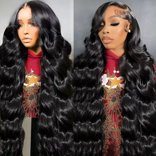 6x4 Density Virgin Human Hair Wig | Transparent Lace Front, Pre-Plucked