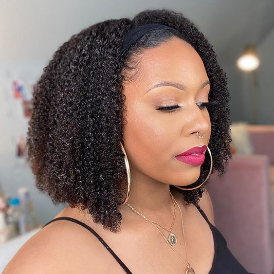 Afro Wig with Small Curls | Fluffy Twist Style, Natural Look