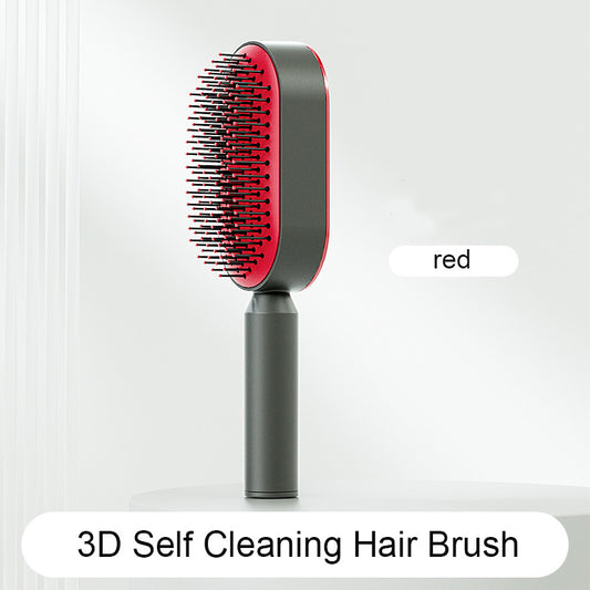 Self-Cleaning Hair Brush | One-Key Scalp Massage Comb